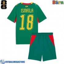Fotballdrakt Barn Senegal Ismaila Sarr #18 Bortedraktsett VM 2026 Kortermet (+ Korte bukser)